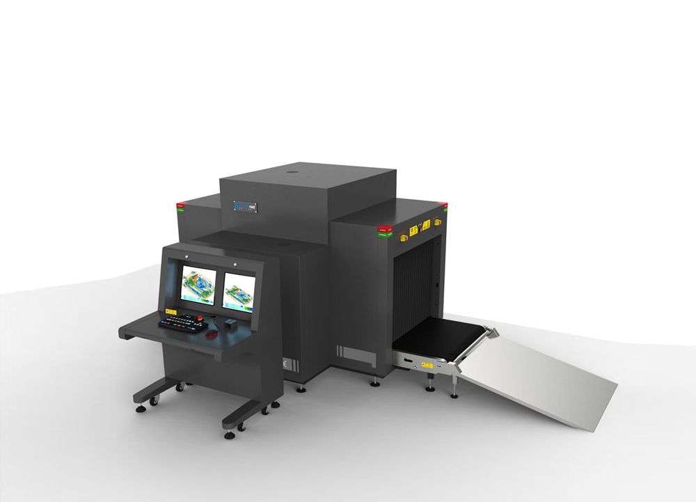 车载双源双视角多能量通道式清静检查装备